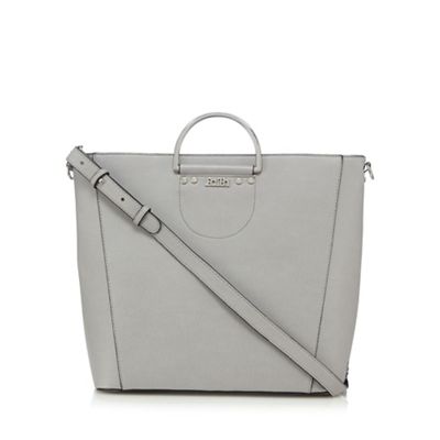 Grey grained shopper bag